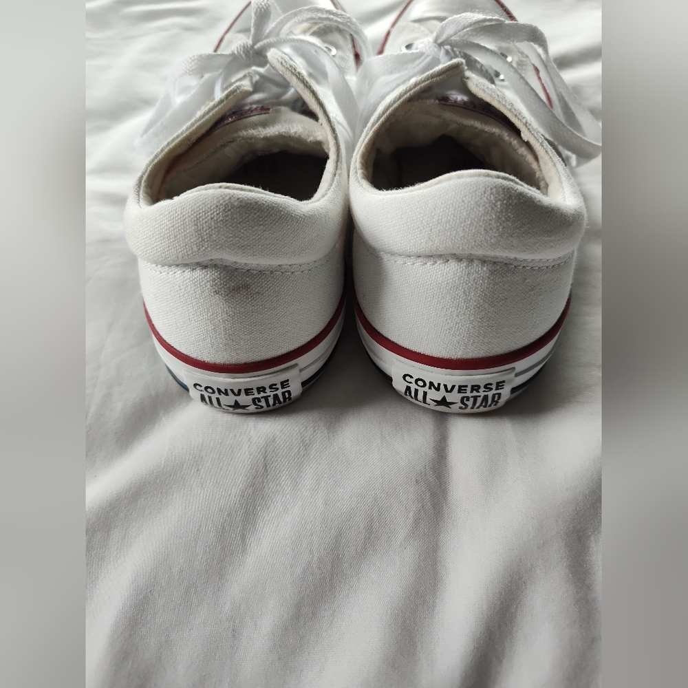 Converse All Star Tennis Shoes. Womens Size 9. White Colored. - Picture 3 of 6